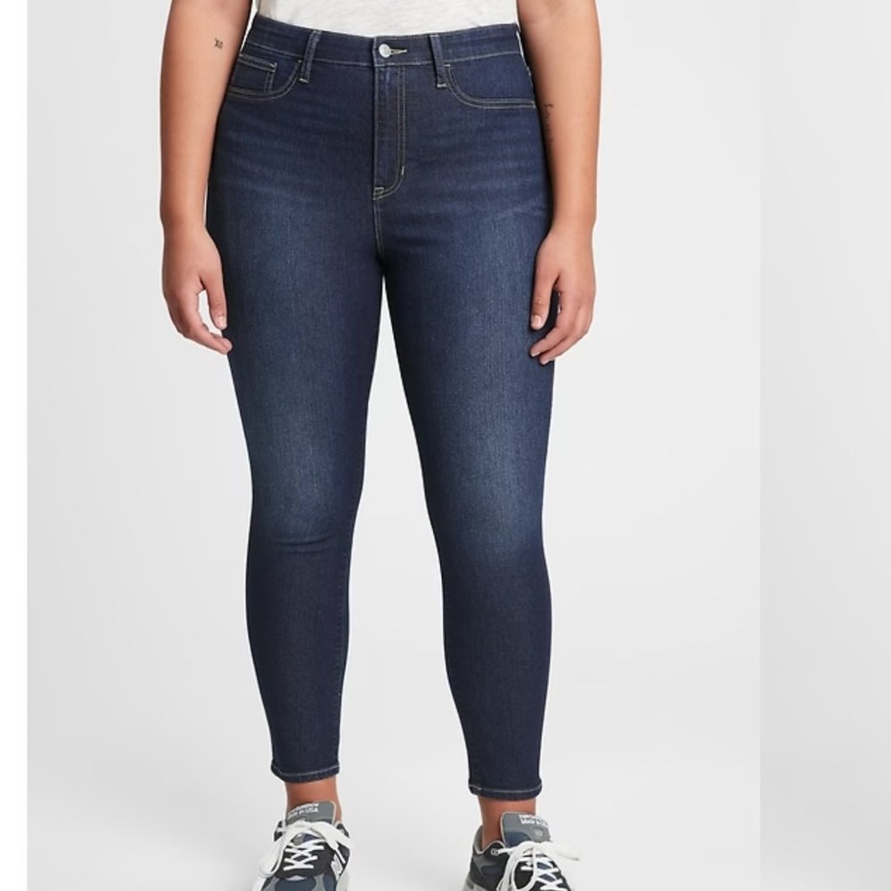 Gap Dark Blue High Rise Favorite Jeggings